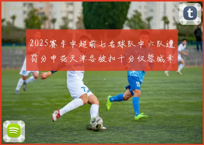 2025赛季中超前七名球队中六队遭罚分申花天津各被扣十分仅蓉城幸免